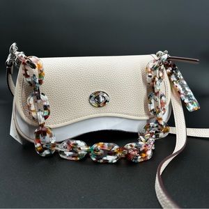 NWT Wavy Dinky In Coachtopia Leather (Cloud)